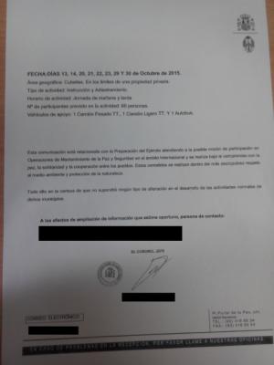 FAX Ministeri de Defensa (pàg. 2)