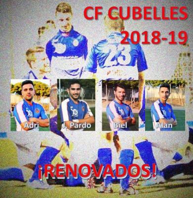 Jugadors Renovat per el C.F. Cubelles